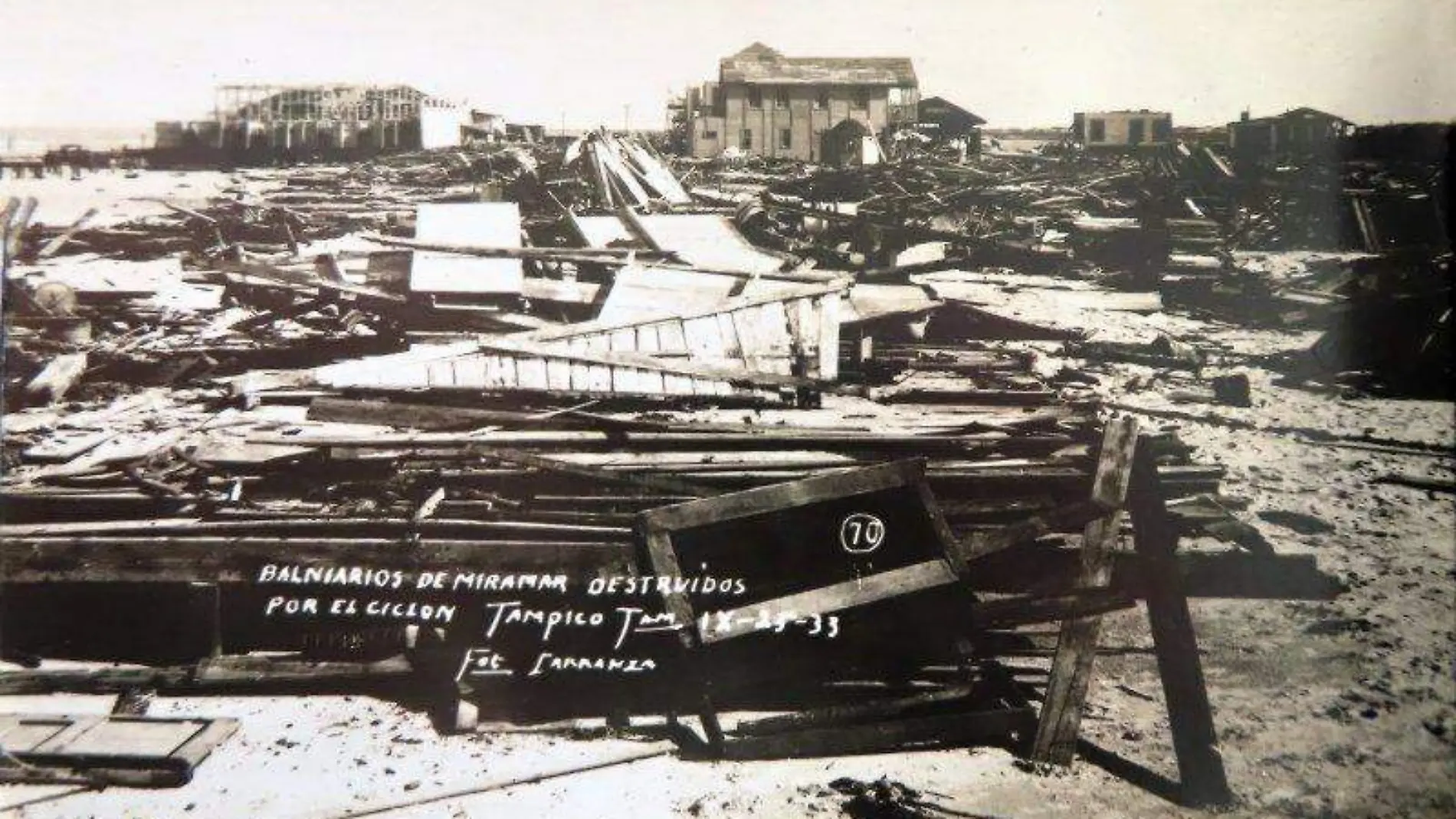 En playa Miramar destrozaron todo a su paso los ciclones de 1933